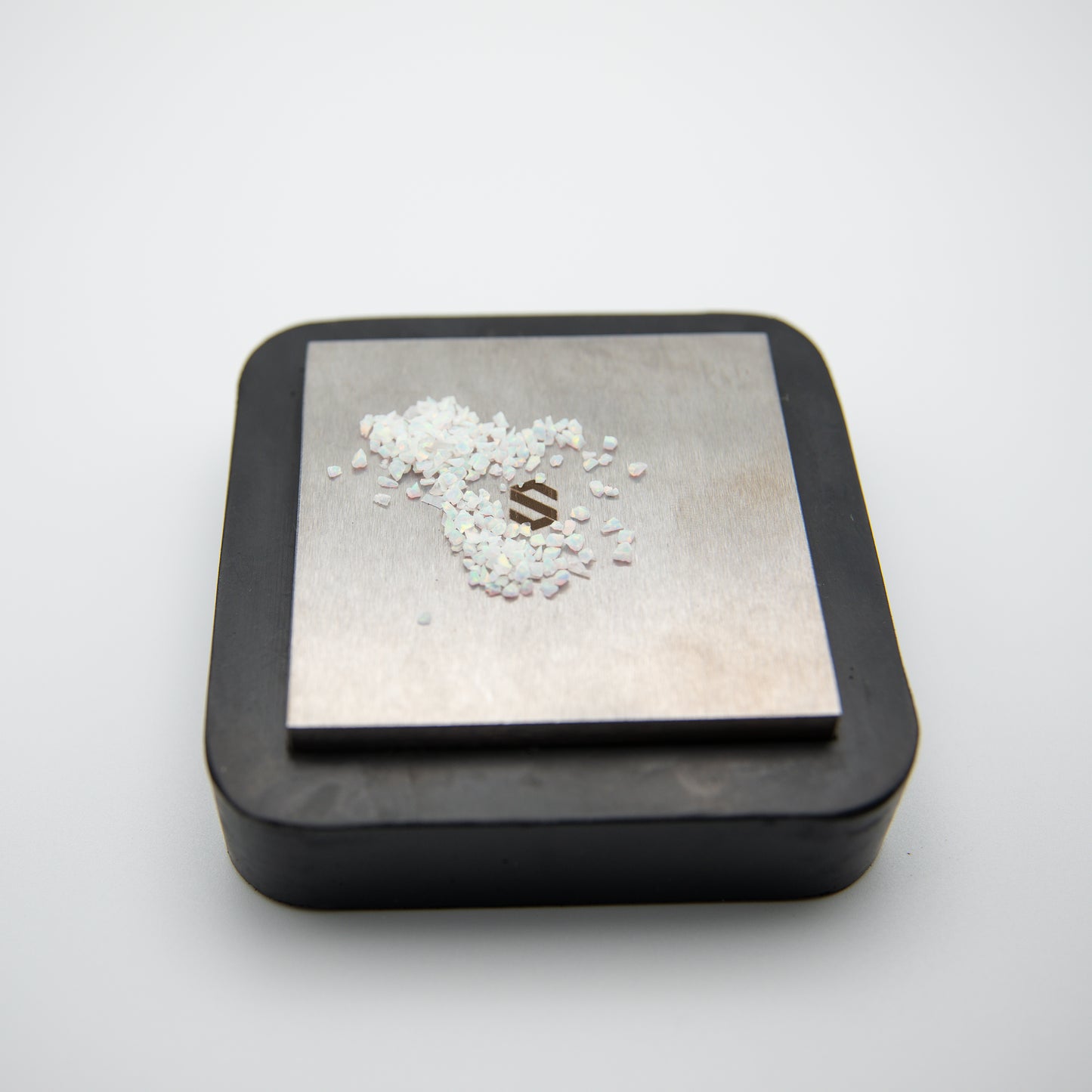 Bench Block with 3” steel plate and 4” tough rubber base’