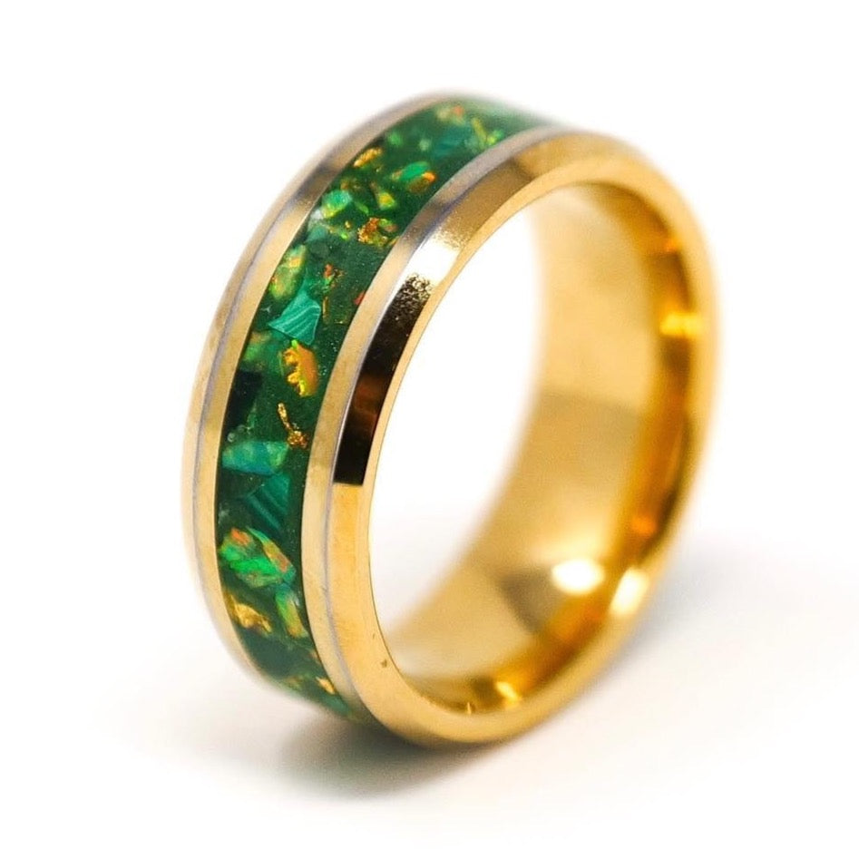 5 Pack Gold-Plated Tungsten Ring Blanks - Patrick Adair Supplies