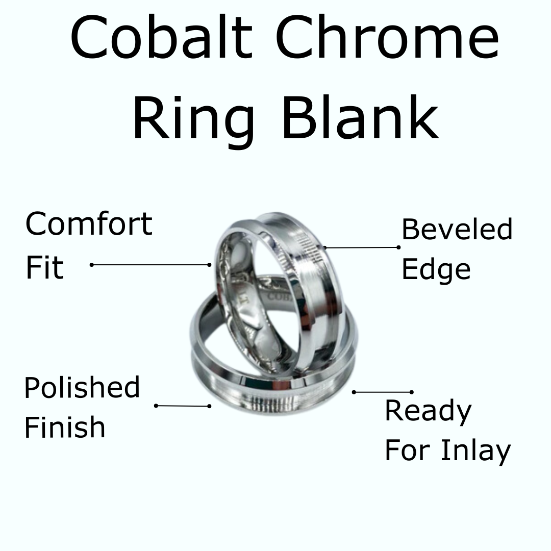 10 Pack - Cobalt Chromium Ring Blank - Patrick Adair Supplies