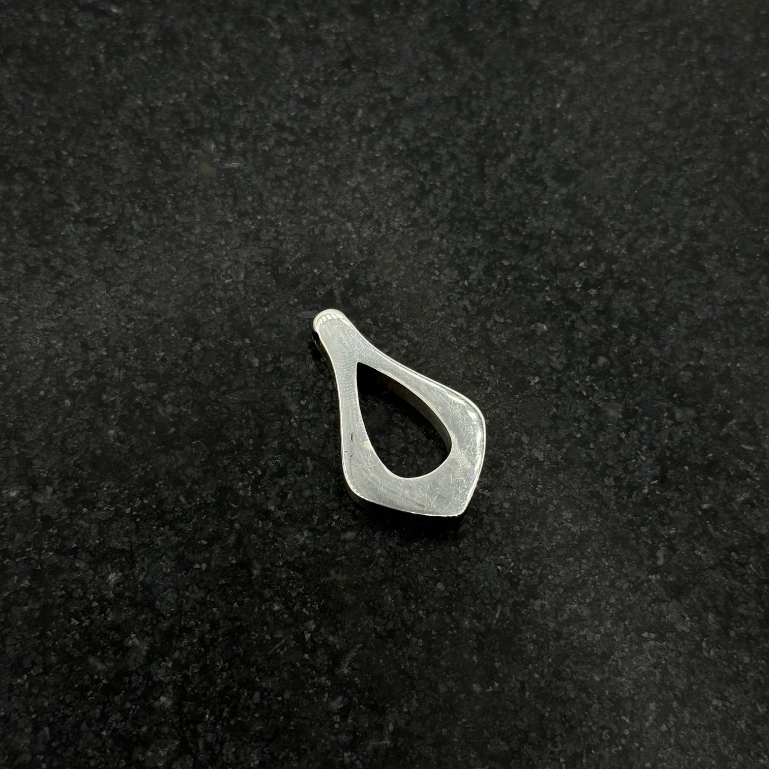 Sterling Silver Pointed Teardrop Pendant Blank - Patrick Adair Supplies
