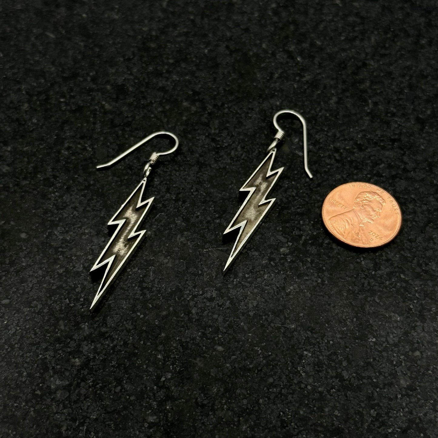 Sterling Silver Lightning Bolt Earring Blanks - Patrick Adair Supplies
