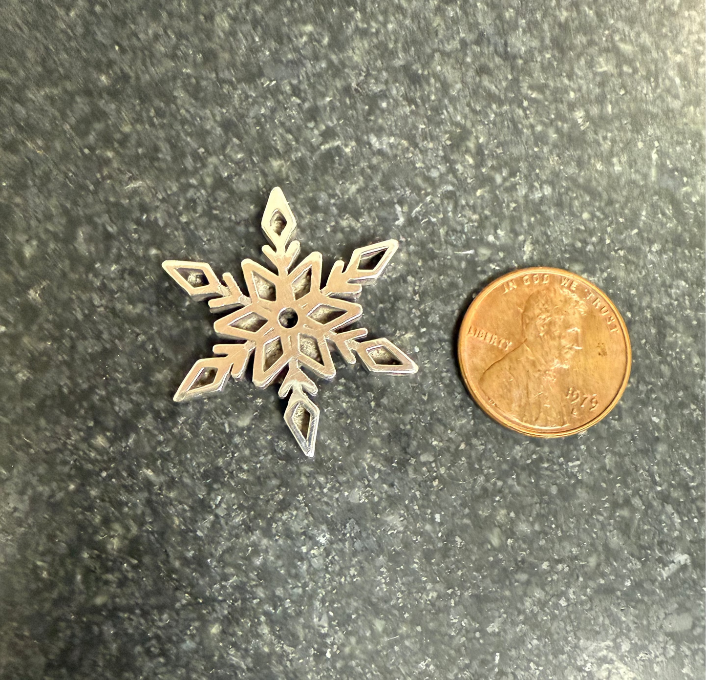 Snowflake Pendant - Sterling Silver - Pre-Order