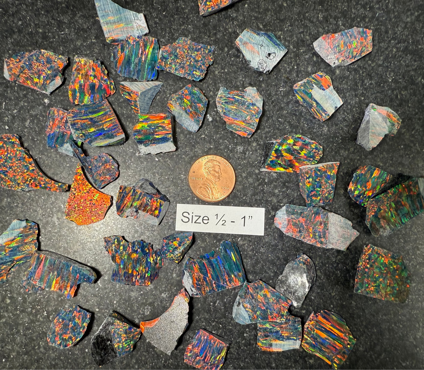 Black Fire Rough Opal Pieces - While Supplies Last