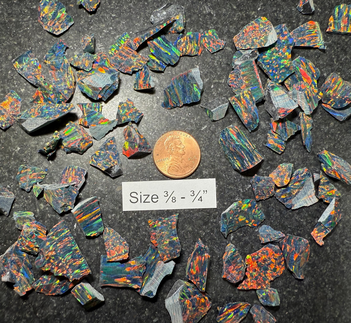 Black Fire Rough Opal Pieces - While Supplies Last