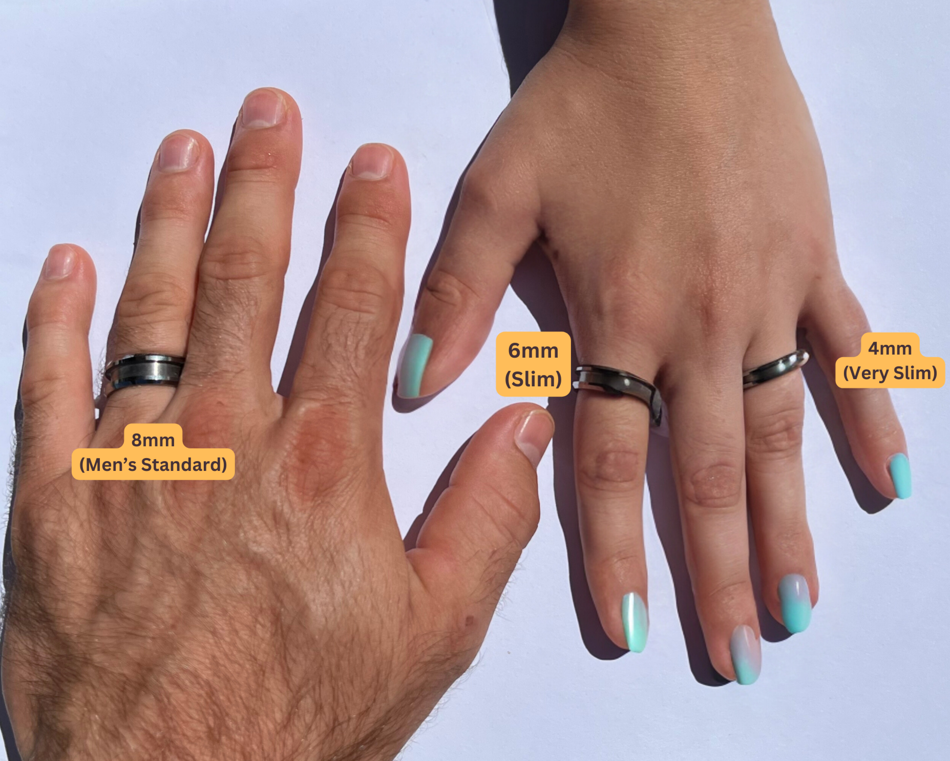 10 Pack - Damascus Ring Blank - Patrick Adair Supplies