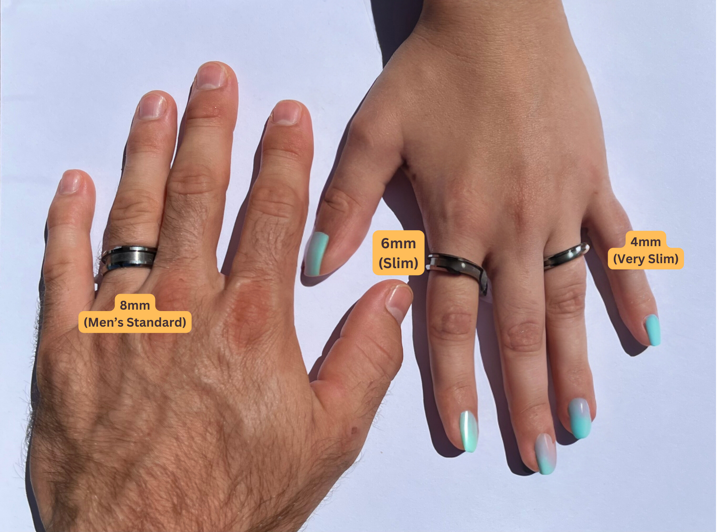 5 Pack Gold-Plated Tungsten Ring Blanks - Patrick Adair Supplies