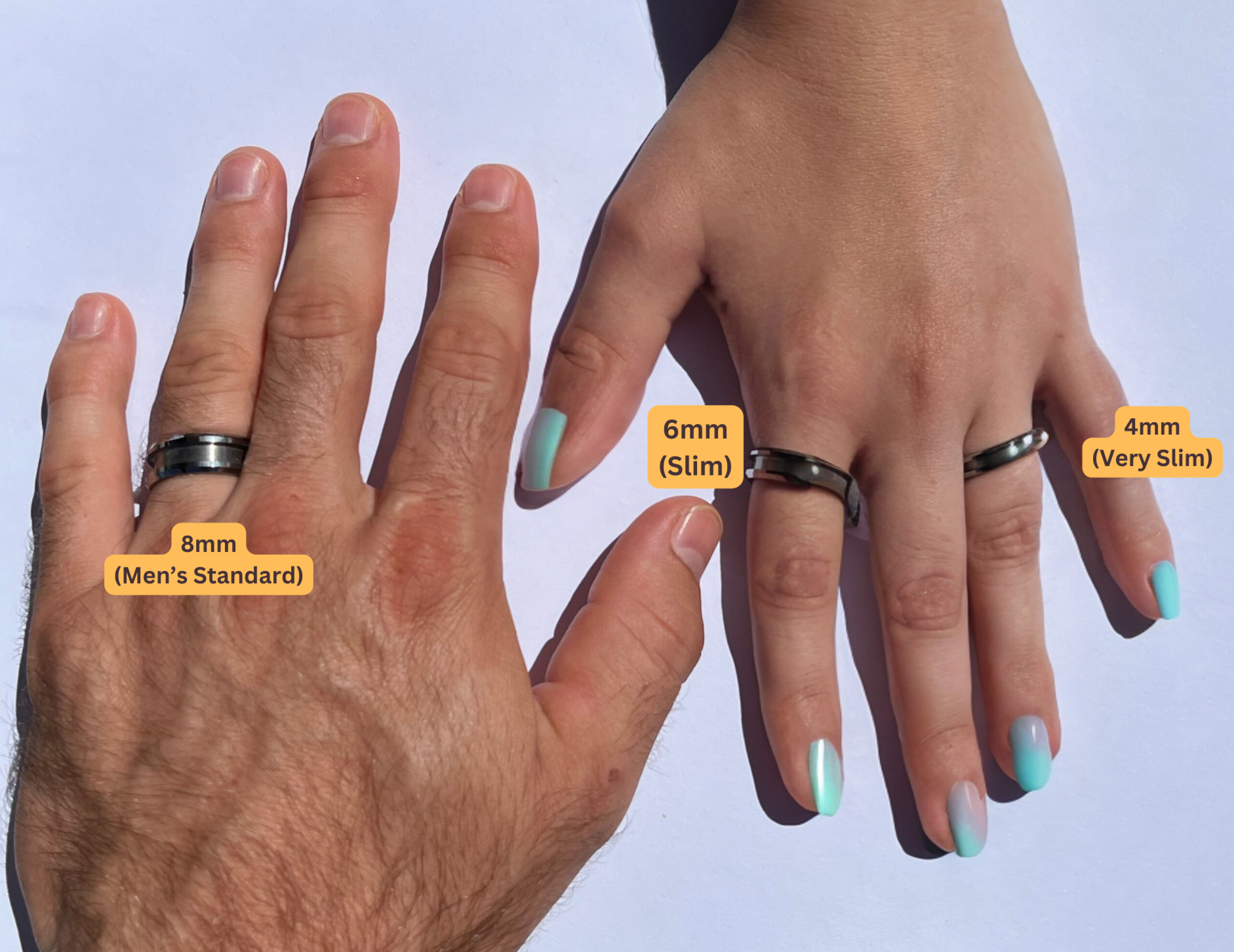 5 Pack - White Ceramic Ring Blank - Patrick Adair Supplies