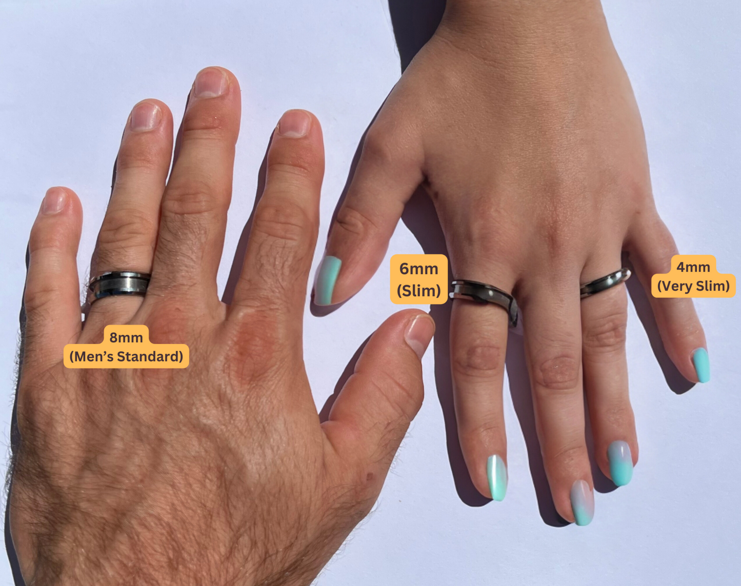 10 Pack - White Ceramic Ring Blank - Patrick Adair Supplies