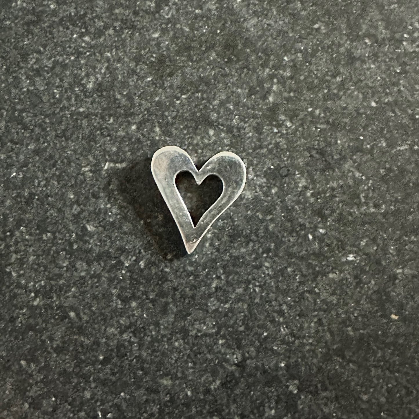 Sterling Silver Heart Pendant Blank - Small Size