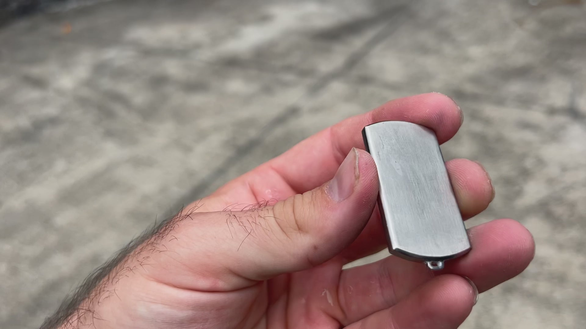 titanium inlay pendant