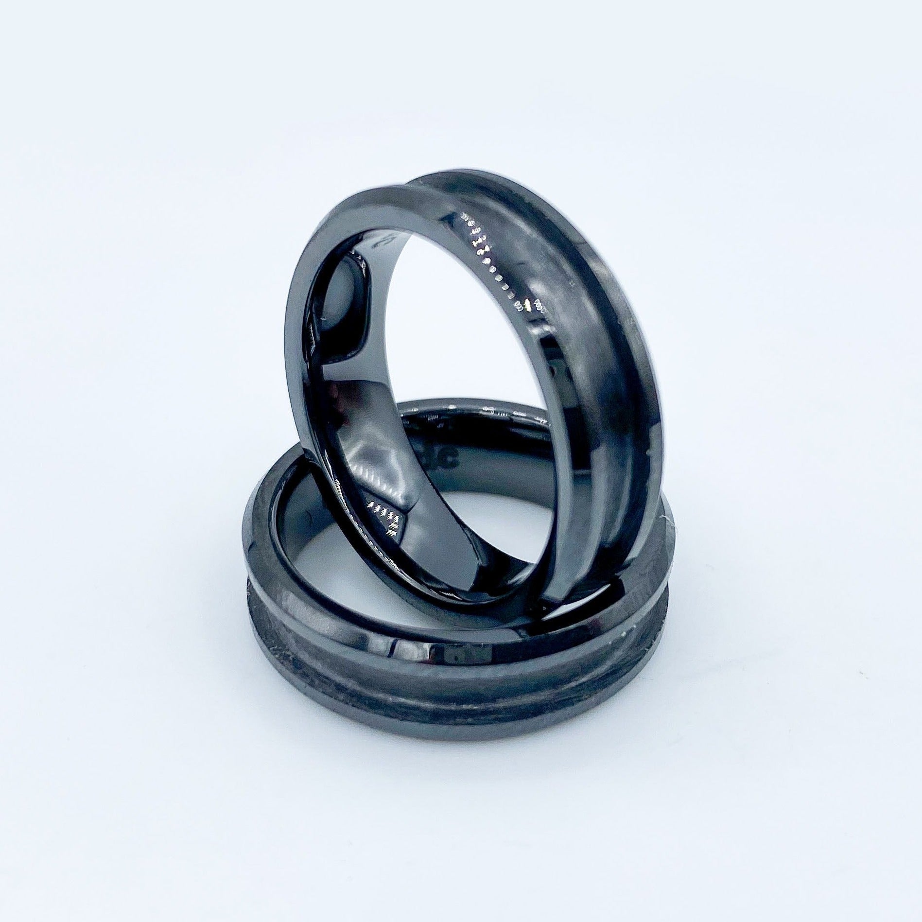 | Adair Blanks Supplies | Ring for Inlay Black – Ring Blank Ceramic Patrick Blanks Ring