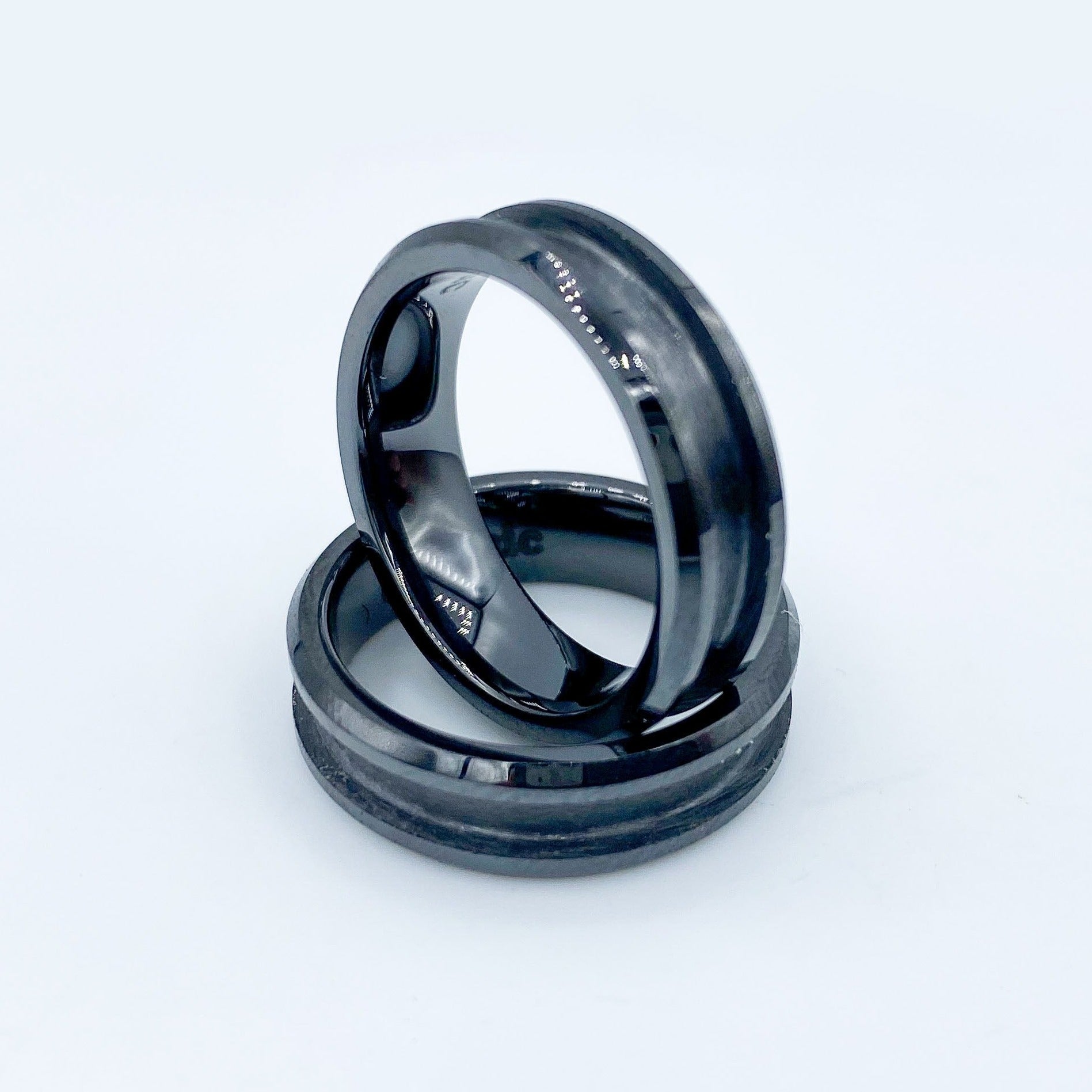 Black Ceramic Ring Blank - Main Image