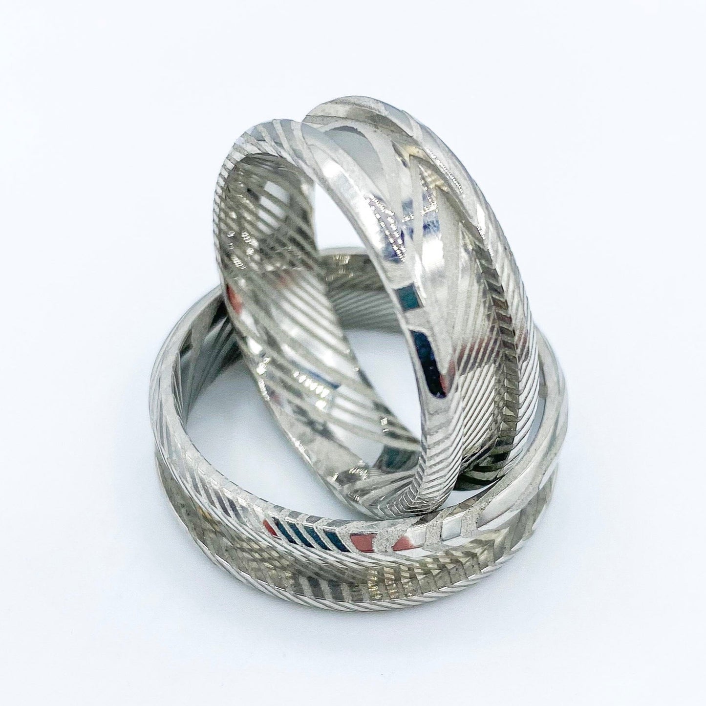 10 Pack - Damascus Ring Blank - Patrick Adair Supplies