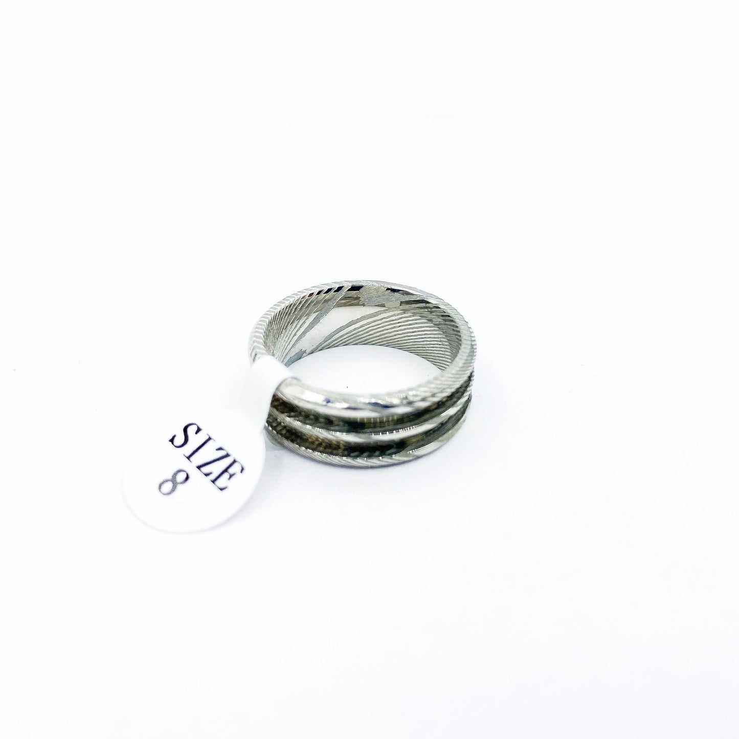 Damascus Double-Channel Ring Blanks - Patrick Adair Supplies