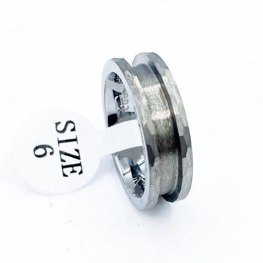 Hammered Tungsten Ring Blank - Patrick Adair Supplies