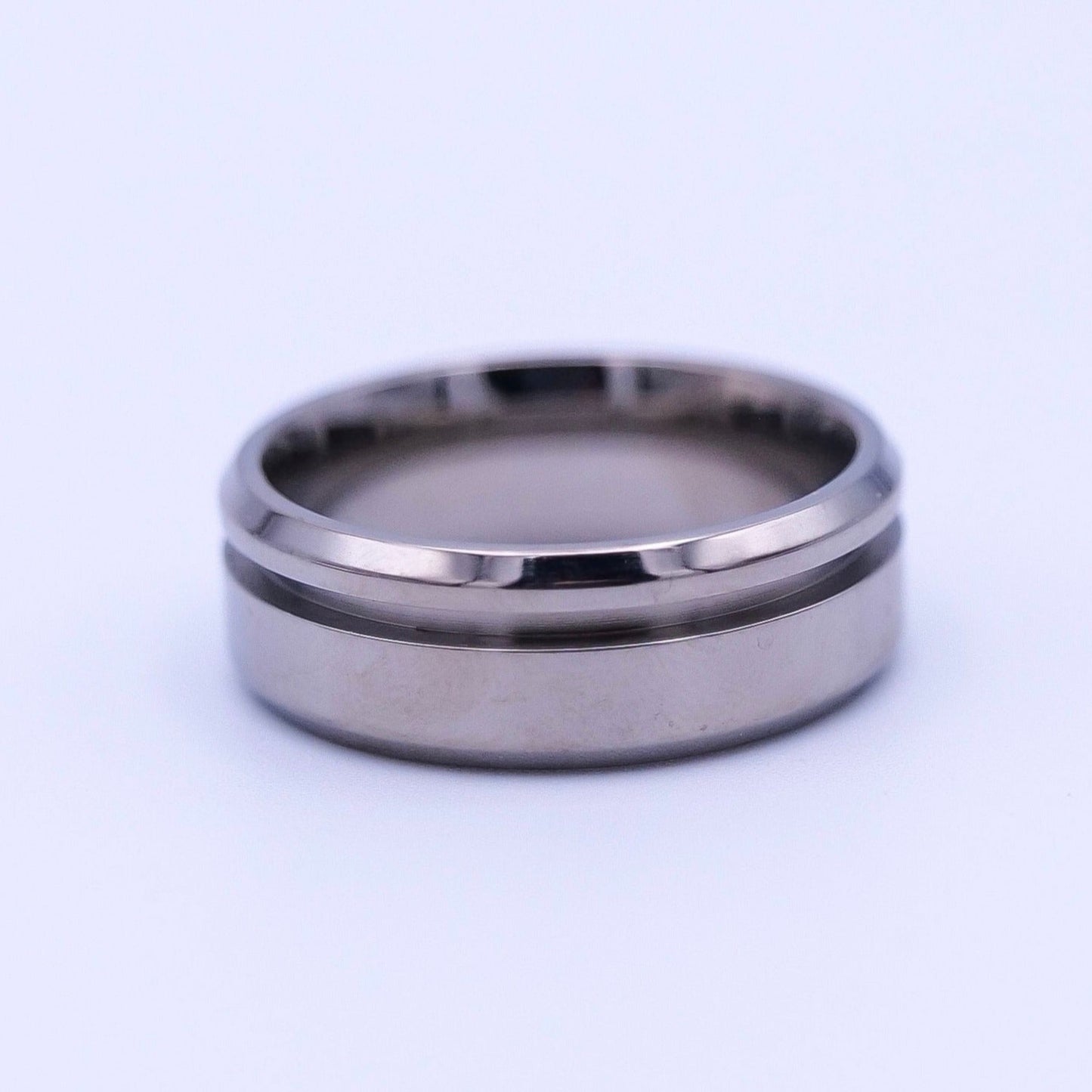 5 Pack - Tungsten Ring Blanks Offset Channel - Patrick Adair Supplies