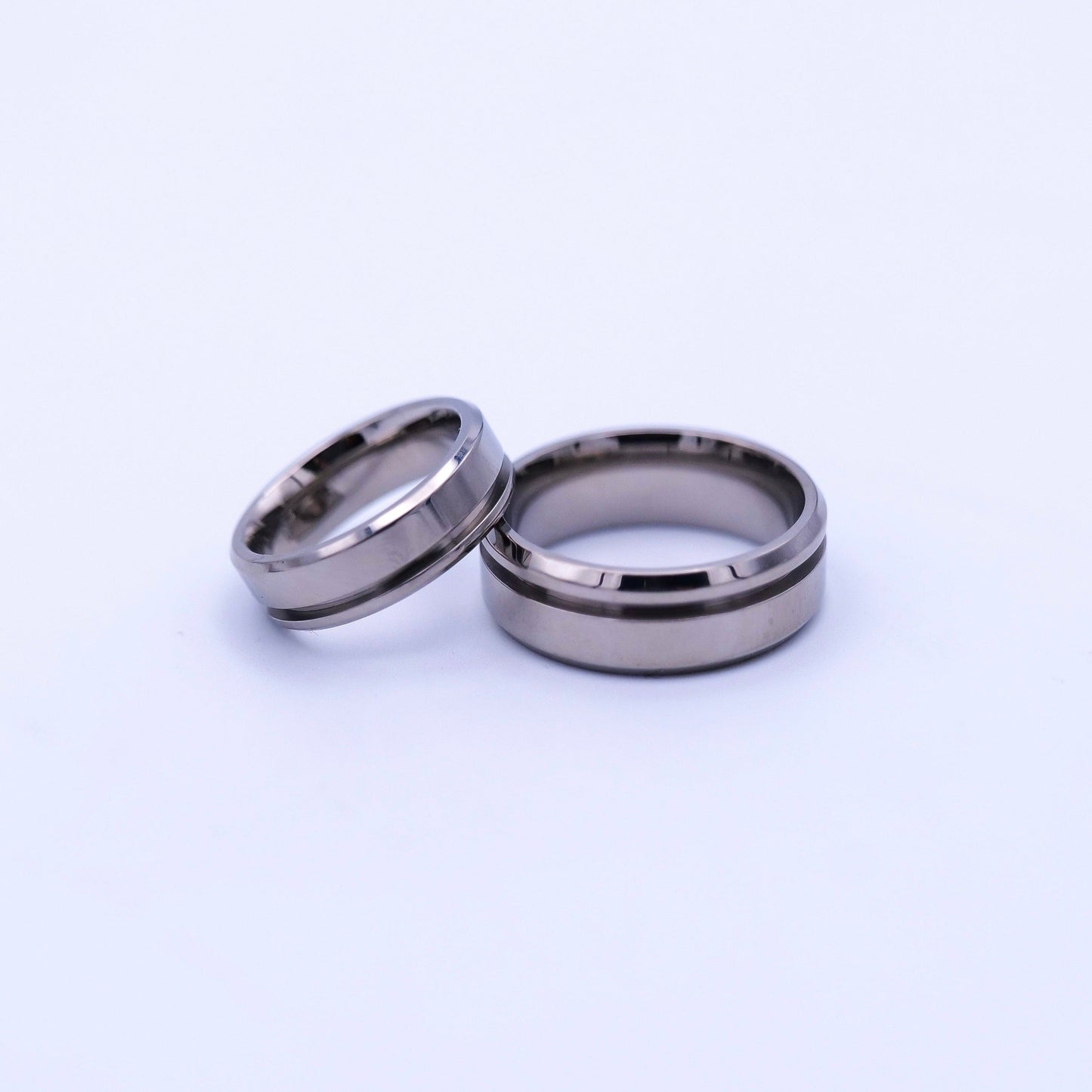 5 Pack - Tungsten Ring Blanks Offset Channel - Patrick Adair Supplies