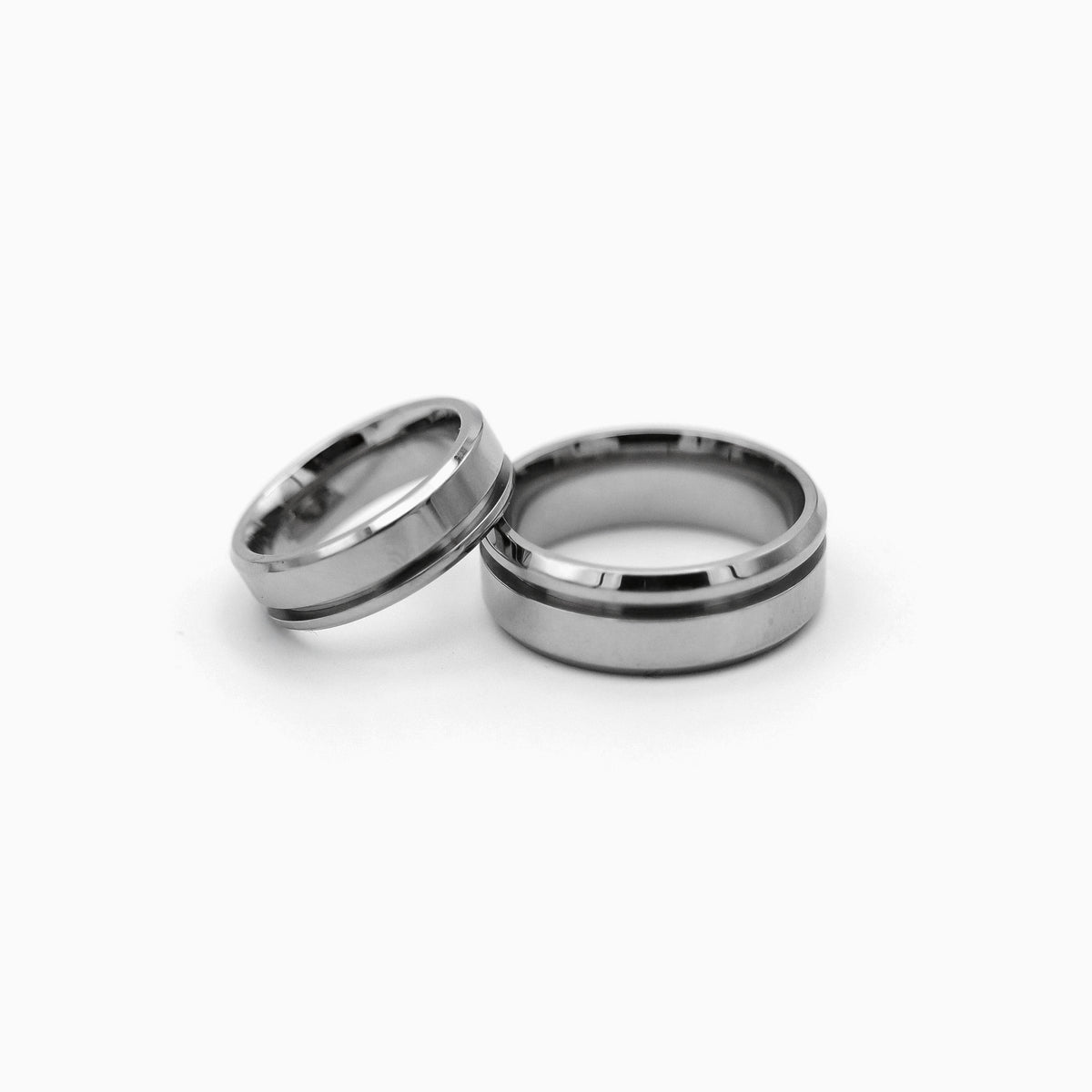 5 Pack - Tungsten Ring Blanks Offset Channel - Patrick Adair Supplies