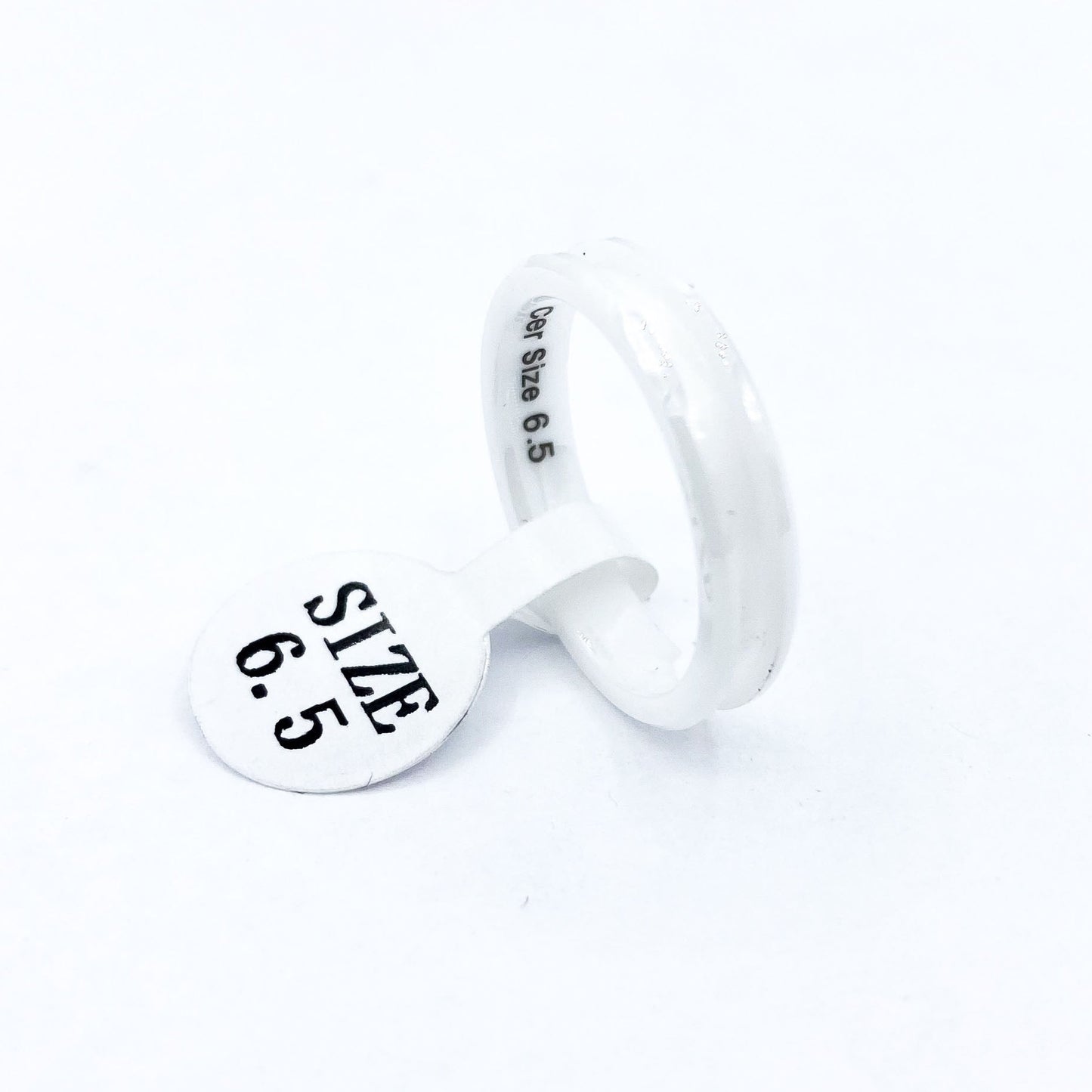 White Ceramic Ring Blank - Patrick Adair Supplies