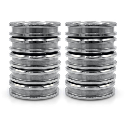 10 Pack - Tungsten Ring Blank, stacked
