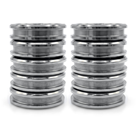 10 Pack - Tungsten Ring Blank, stacked