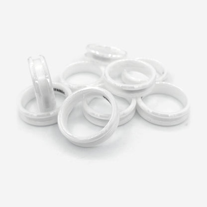 10 Pack - White Ceramic Ring Blank