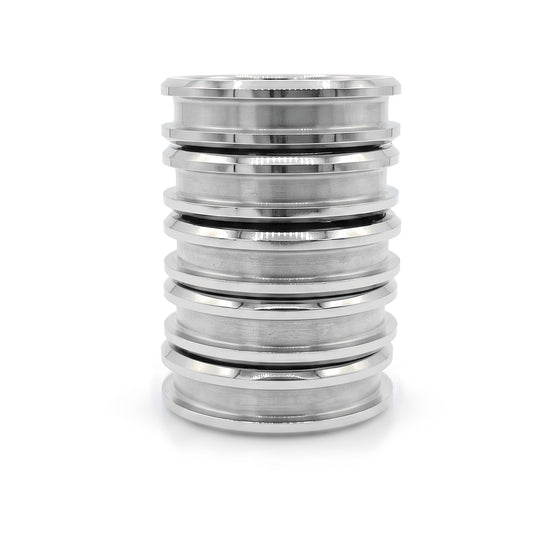 5 Pack - Cobalt Chromium Ring Blank, stacked