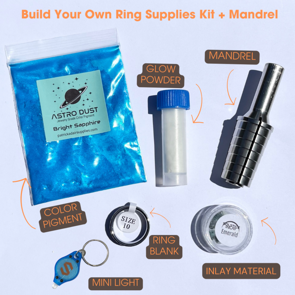 Build Your Own Ring Supplies Kit + Mandrel - Patrick Adair Supplies