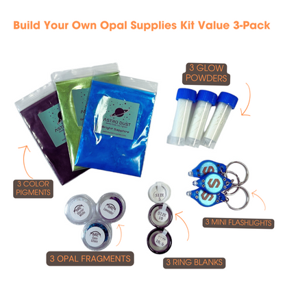 Build Your Own Opal Ring Kit Value 3-Pack - Patrick Adair Supplies