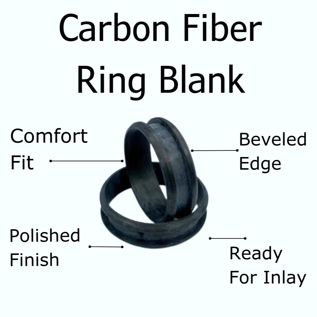 5 Pack - Carbon Fiber Ring Blank - Patrick Adair Supplies