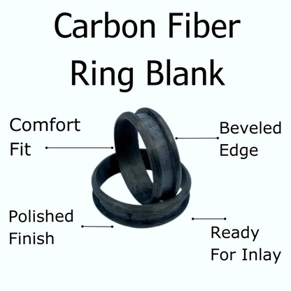 10 Pack - Carbon Fiber Ring Blank - Patrick Adair Supplies