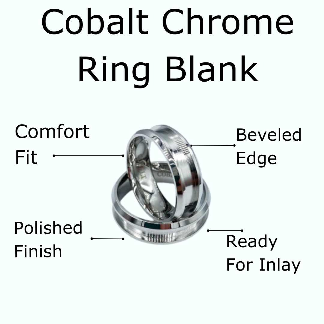 5 Pack - Cobalt Chromium Ring Blank - Patrick Adair Supplies