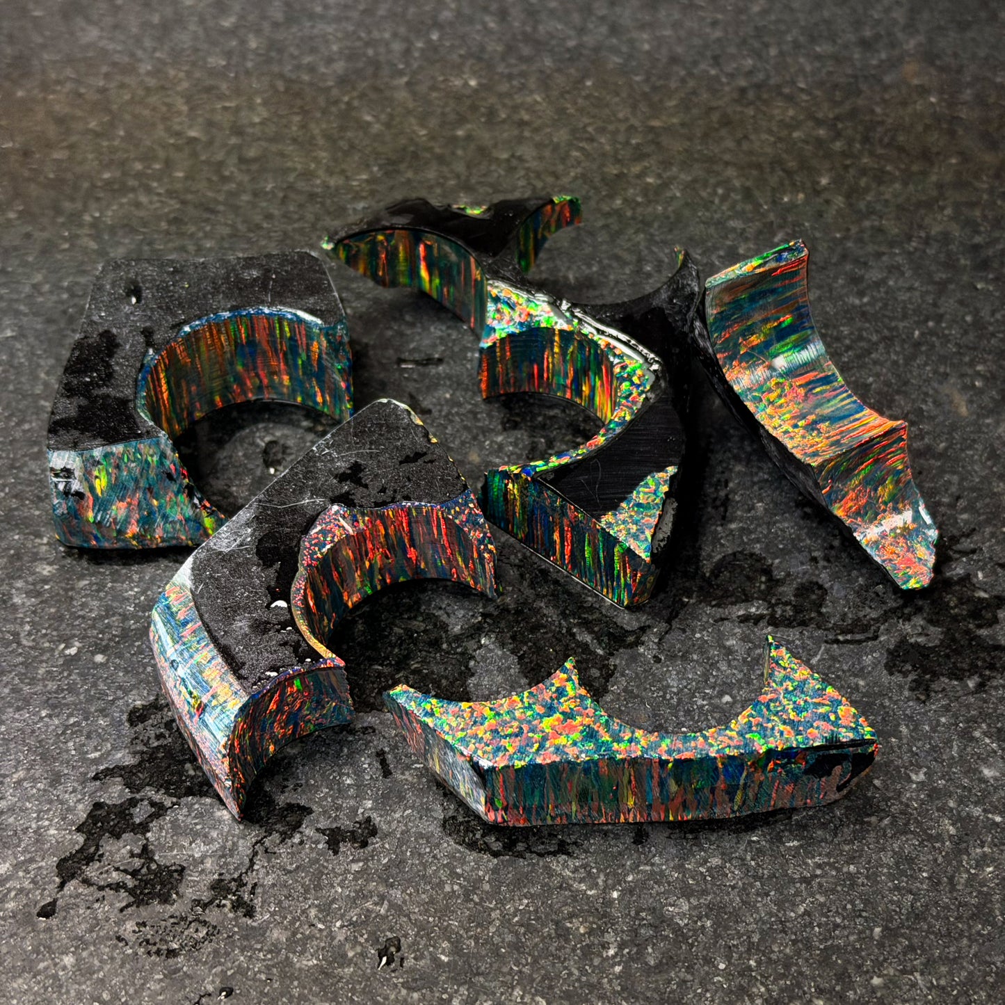Black Fire Rough Opal Pieces - While Supplies Last