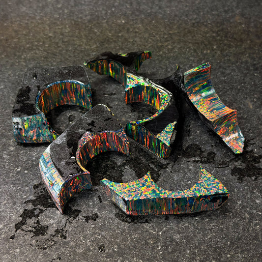 Black Fire Rough Opal Pieces - While Supplies Last