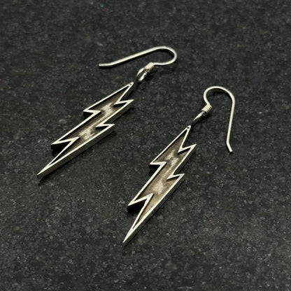 Sterling Silver Lightning Bolt Earring Blanks