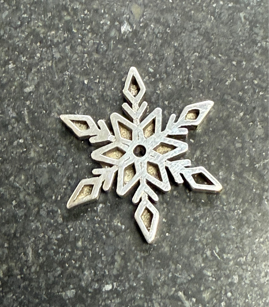 Snowflake Pendant - Sterling Silver - Pre-Order