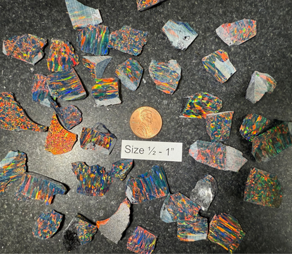 Black Fire Rough Opal Pieces - While Supplies Last