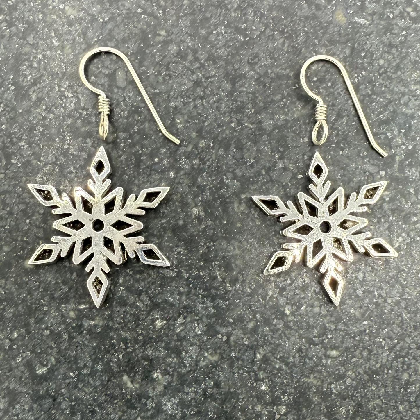 Snowflake Earrings - Sterling Silver - Patrick Adair Supplies