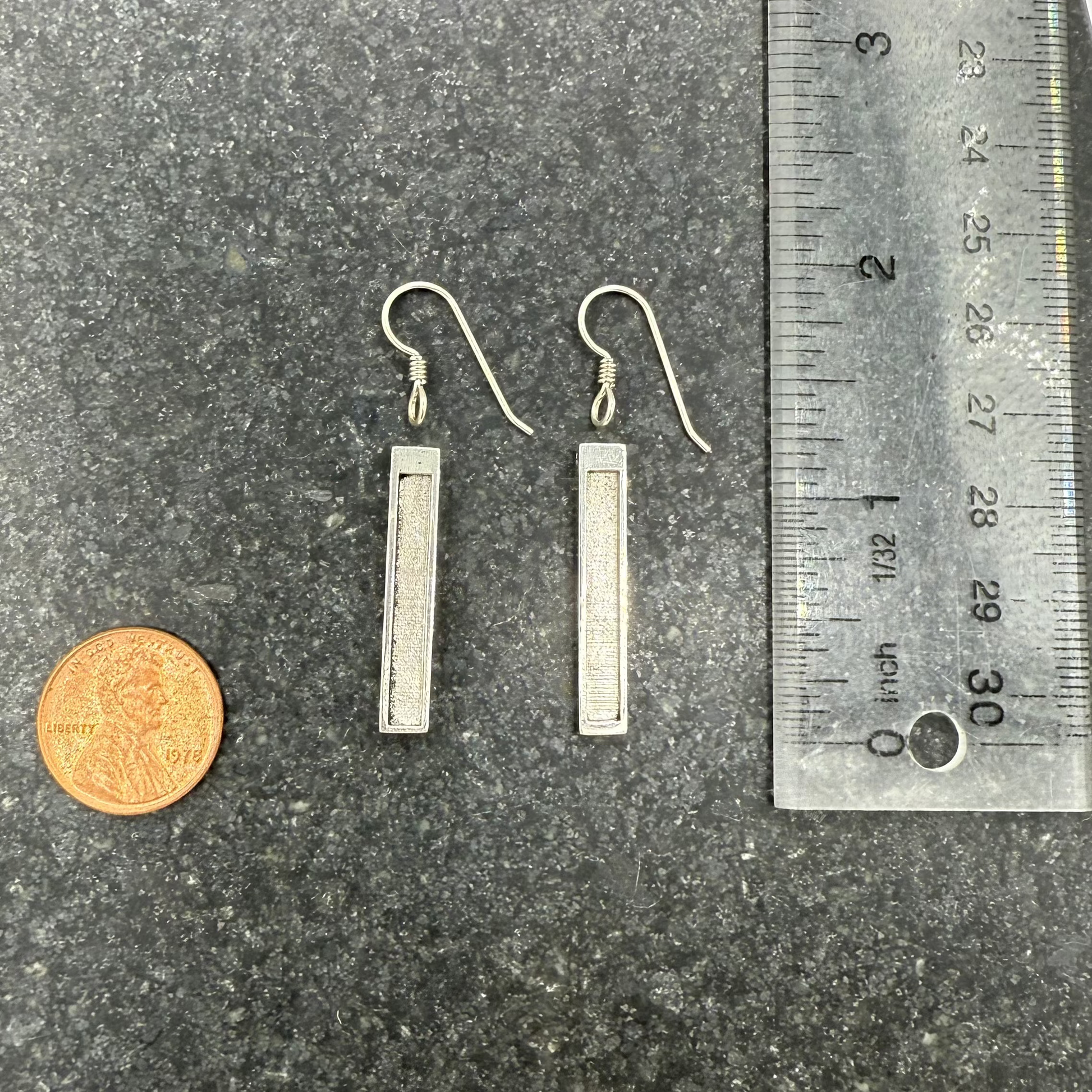 Bar - Atlas' Pillar - Earring Blanks - Sterling Silver - Patrick Adair Supplies