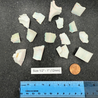 Pearl White Rough Opal Pieces - While Supplies Last