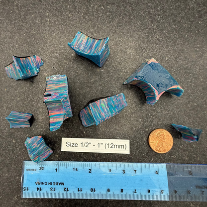 Blue Fire Rough Opal Pieces - While Supplies Last