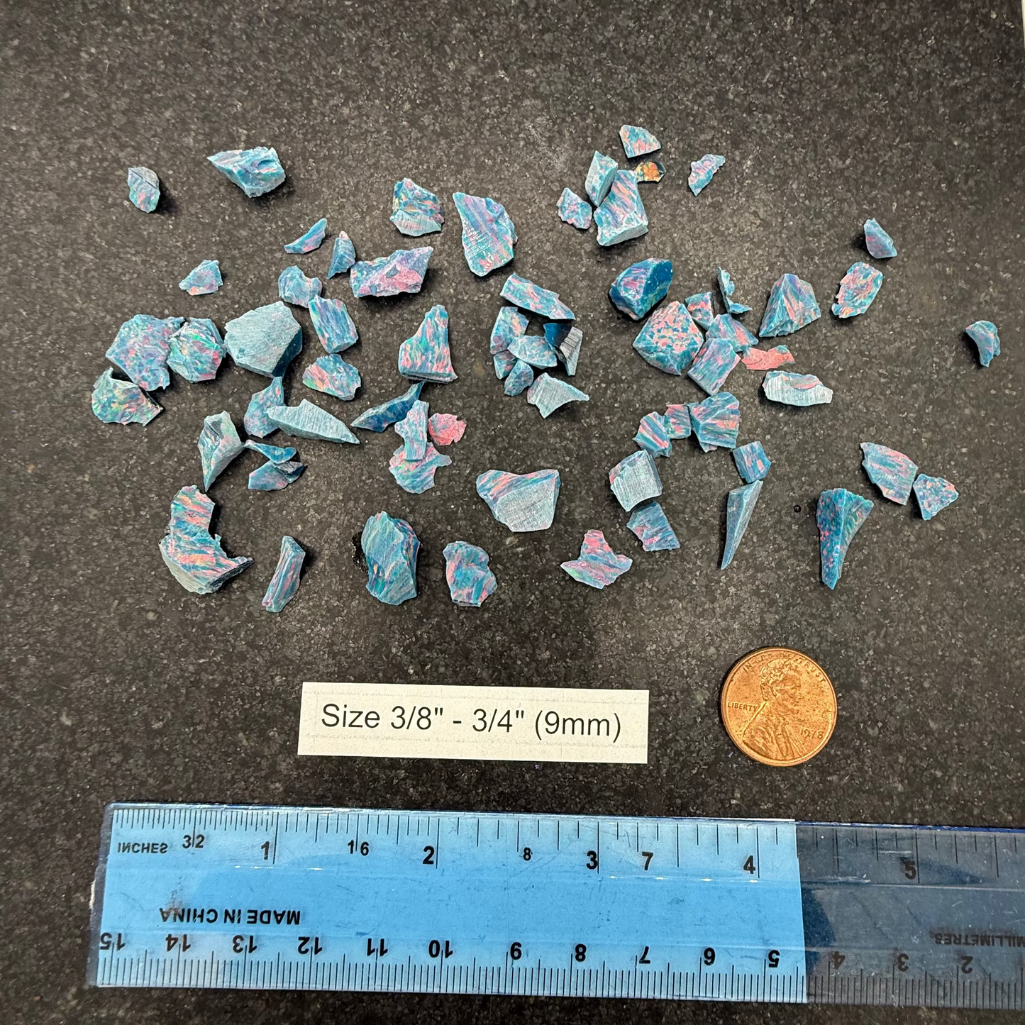 Blue Fire Rough Opal Pieces - While Supplies Last