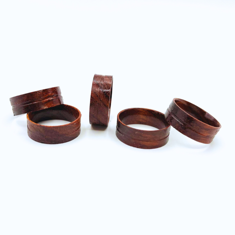 5 Pack Koa Wood Ring Liners - Patrick Adair Supplies