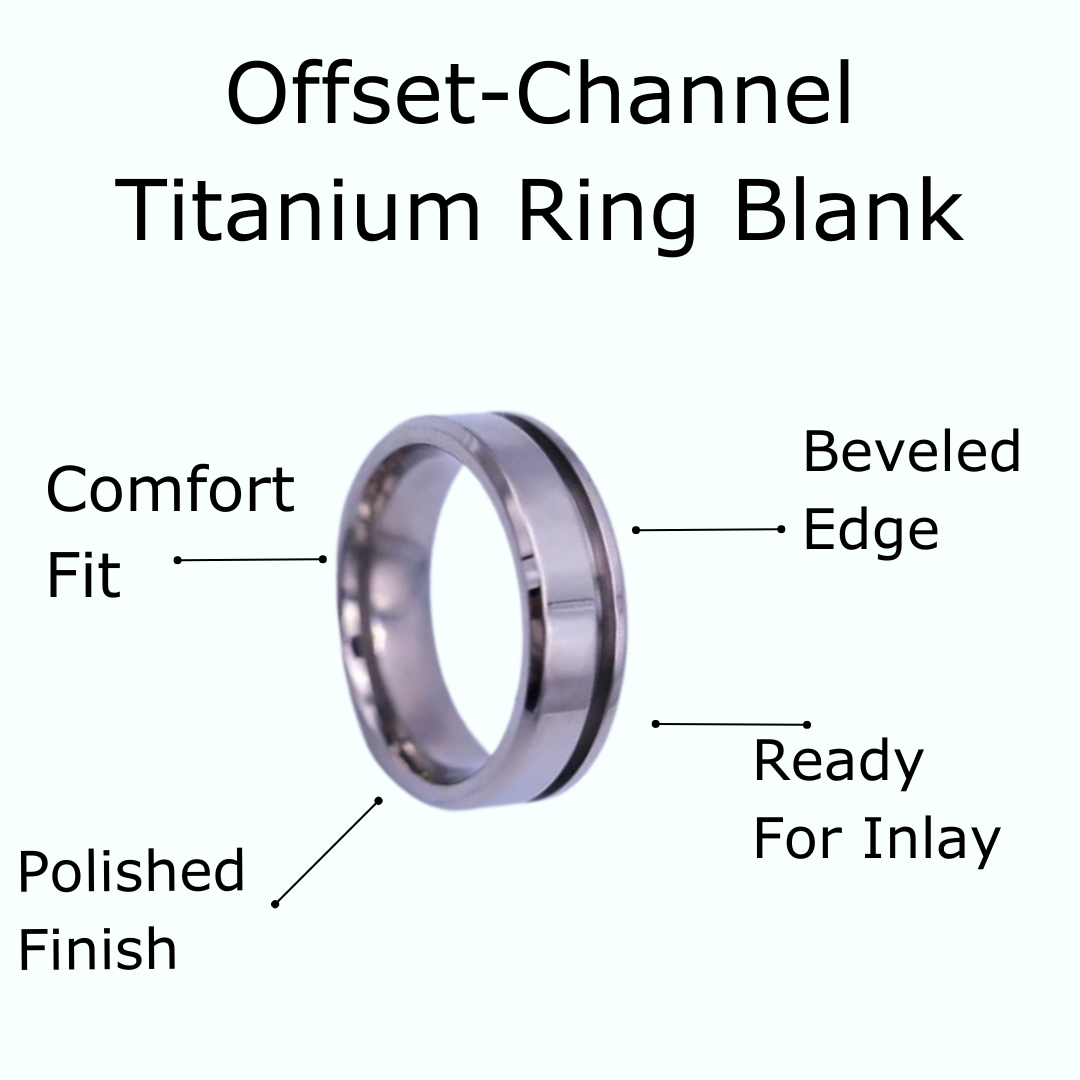 Titanium Ring Offset Inlay Channel | Patrick Adair | Ring Making ...