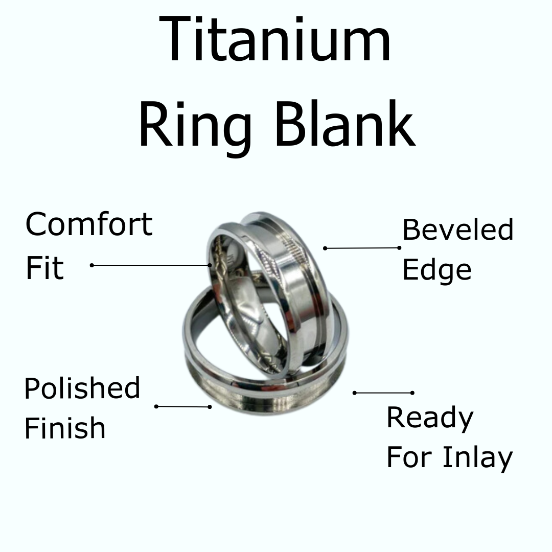 10 Pack - Titanium Ring Blank - Patrick Adair Supplies