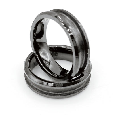Black Ceramic Ring Blank