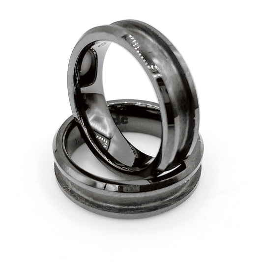 Black Ceramic Ring Blank
