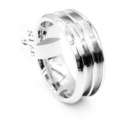 Cobalt Chromium Double-Channel Ring Blanks