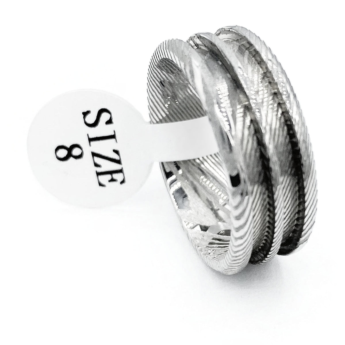 Damascus Steel Double-Channel Ring Blanks