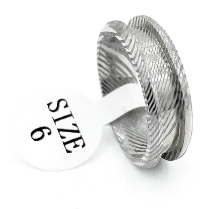 Damascus Steel Ring Blank